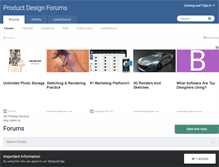 Tablet Screenshot of productdesignforums.com